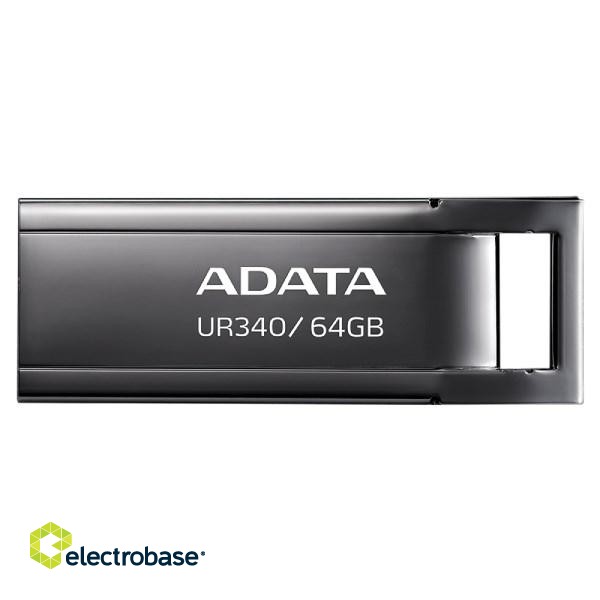 ADATA UR340 USB flash drive 64 GB USB Type-A 3.2 Gen 2 (3.1 Gen 2) Black paveikslėlis 1