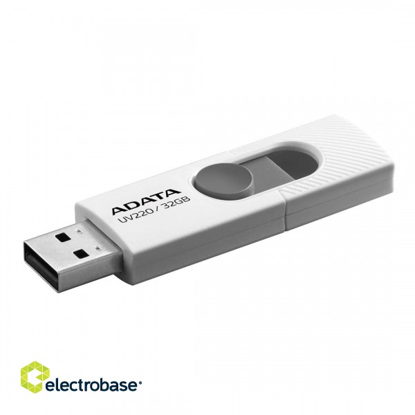 ADATA UV220 USB flash drive 32 GB USB Type-A 2.0 Grey, White image 1