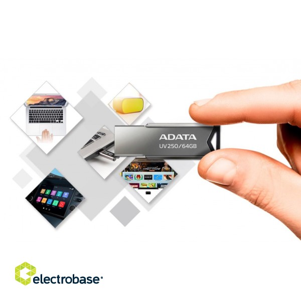 ADATA UV250 USB flash drive 32 GB USB Type-A 2.0 Silver фото 2