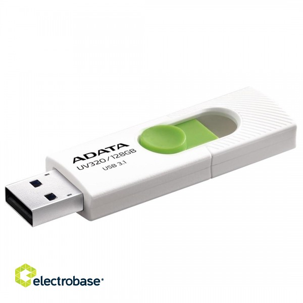 ADATA UV320 USB flash drive 128 GB USB Type-A 3.2 Gen 1 (3.1 Gen 1) Green, White image 1