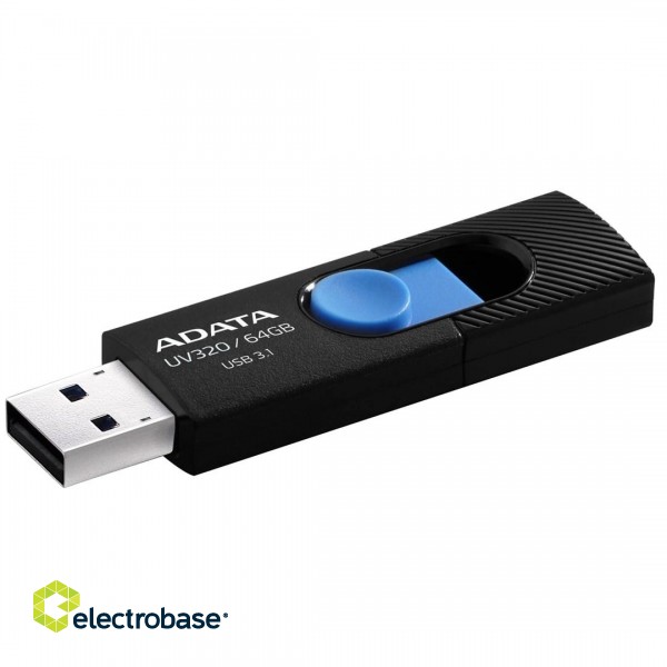 ADATA UV320 USB flash drive 64 GB USB Type-A 3.2 Gen 1 (3.1 Gen 1) Black, Blue image 1