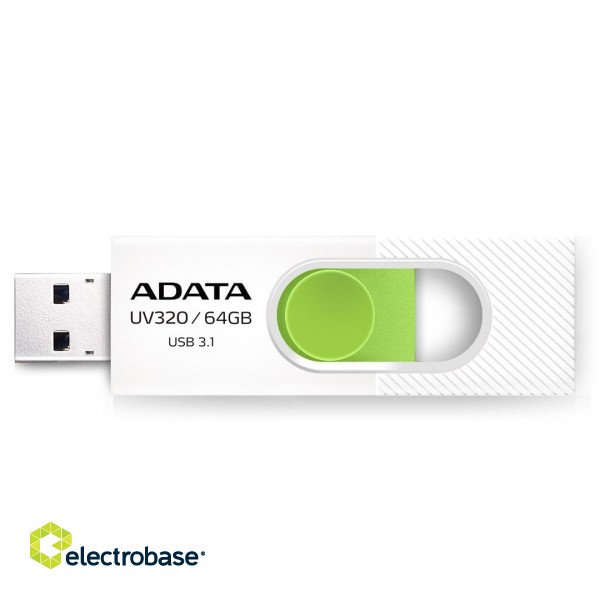 ADATA UV320 USB flash drive 64 GB USB Type-A 3.2 Gen 1 (3.1 Gen 1) Green, White image 2