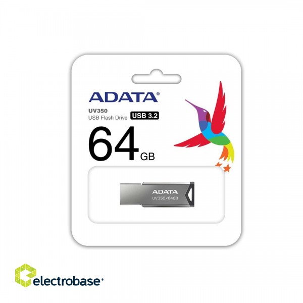 ADATA UV350 USB flash drive 64 GB USB Type-A Grey image 4