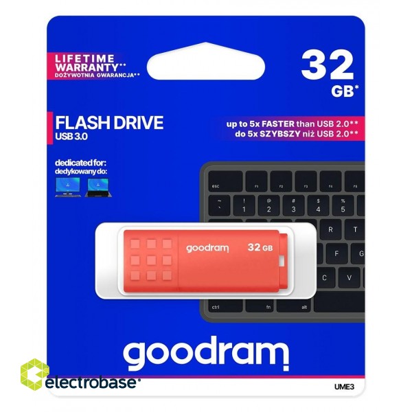 Goodram 32GB USB 3.0 USB flash drive USB Type-A Orange image 5
