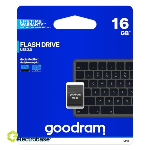 Goodram UPI2 USB flash drive 16 GB USB Type-A 2.0 Black фото 4