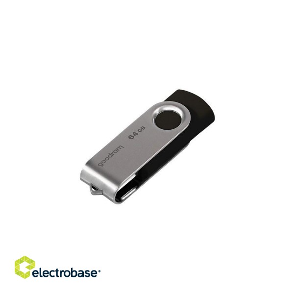 Goodram UTS2 USB flash drive 64 GB USB Type-A 2.0 Black,Silver paveikslėlis 2