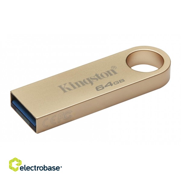 Kingston Technology DataTraveler 64GB 220MB/s Metal USB 3.2 Gen 1 SE9 G3 фото 3