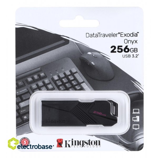 Kingston Technology DataTraveler Exodia Onyx USB flash drive 256 GB USB Type-A 3.2 Gen 1 (3.1 Gen 1) Black image 1