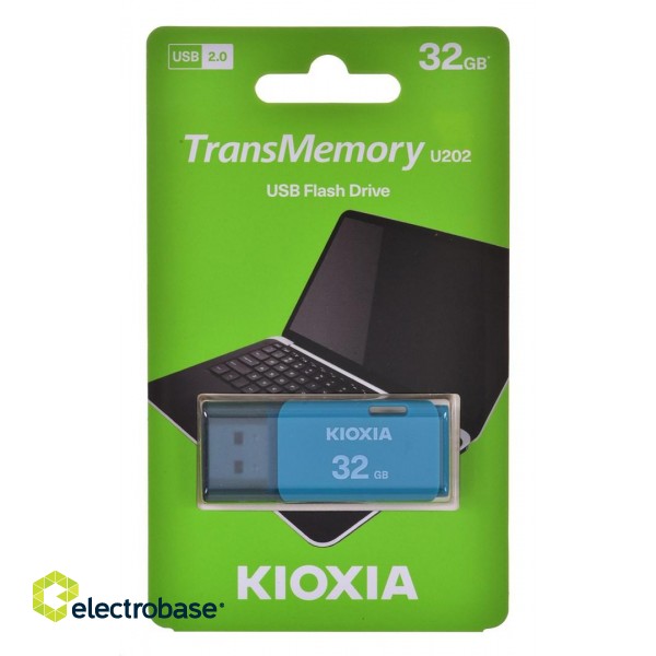 Kioxia TransMemory U202 USB flash drive 32 GB USB Type-A 2.0 Blue paveikslėlis 2