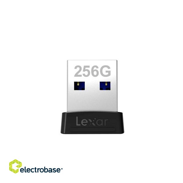 Lexar | Flash Drive | JumpDrive S47 | 256 GB | USB 3.1 | Black/Silver image 1