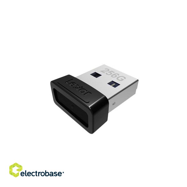 Lexar | Flash Drive | JumpDrive S47 | 256 GB | USB 3.1 | Black/Silver image 2