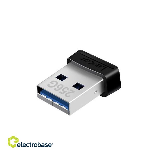 Lexar | Flash Drive | JumpDrive S47 | 256 GB | USB 3.1 | Black/Silver paveikslėlis 3