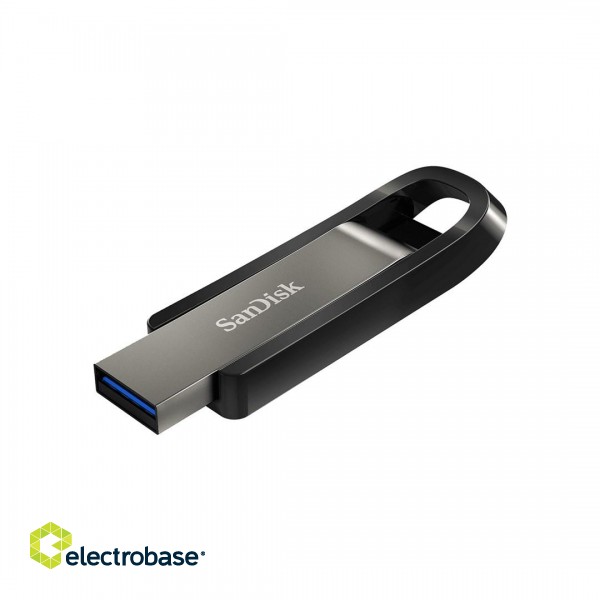 SanDisk Extreme Go USB flash drive 256 GB USB Type-A 3.2 Gen 1 (3.1 Gen 1) Stainless steel paveikslėlis 1