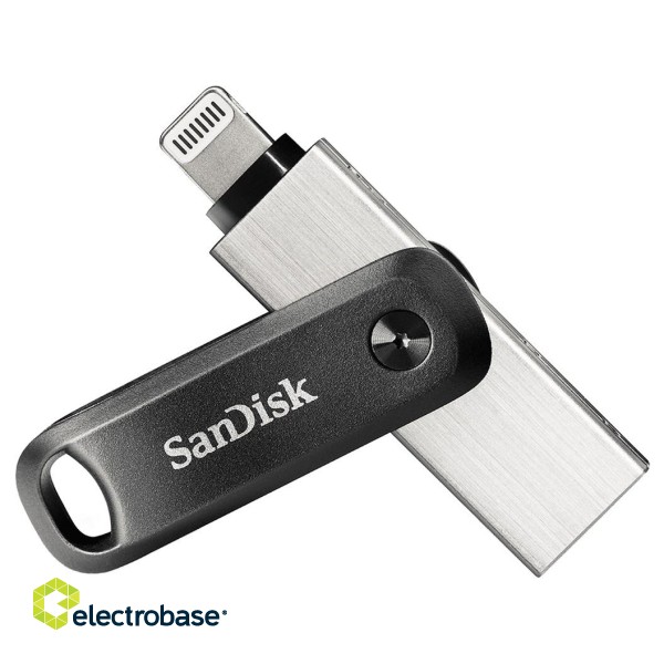 SanDisk iXpand USB flash drive 64 GB USB Type-A / Lightning 3.2 Gen 2 (3.1 Gen 2) Black, Silver фото 1