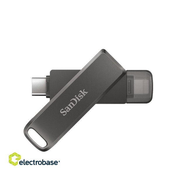 SanDisk iXpand USB flash drive 64 GB USB Type-C / Lightning 3.2 Gen 1 (3.1 Gen 1) Black image 2