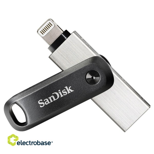 SanDisk SDIX60N-128G-GN6NE USB flash drive 128 GB 3.2 Gen 1 (3.1 Gen 1) Grey, Silver image 1