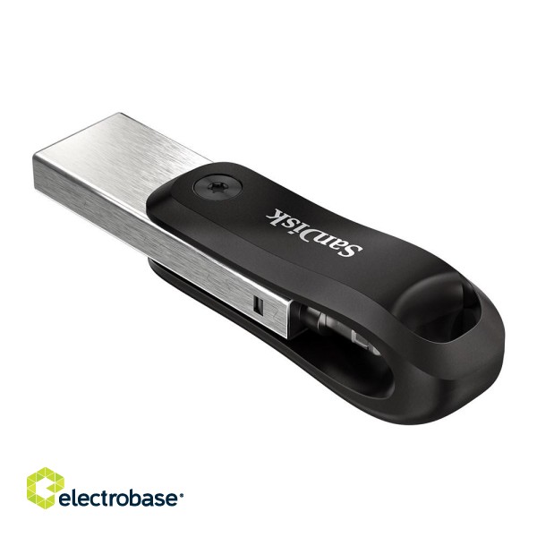 SanDisk SDIX60N-128G-GN6NE USB flash drive 128 GB 3.2 Gen 1 (3.1 Gen 1) Grey, Silver paveikslėlis 5
