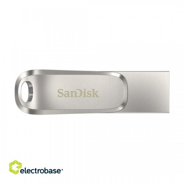 SanDisk Ultra Dual Drive Luxe USB flash drive 1000 GB USB Type-A / USB Type-C 3.2 Gen 1 (3.1 Gen 1) Stainless steel paveikslėlis 4