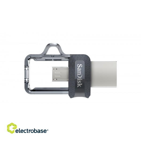 Sandisk Ultra Dual m3.0 USB flash drive 64 GB USB Type-A / Micro-USB 3.2 Gen 1 (3.1 Gen 1) Black,Silver,Transparent image 7