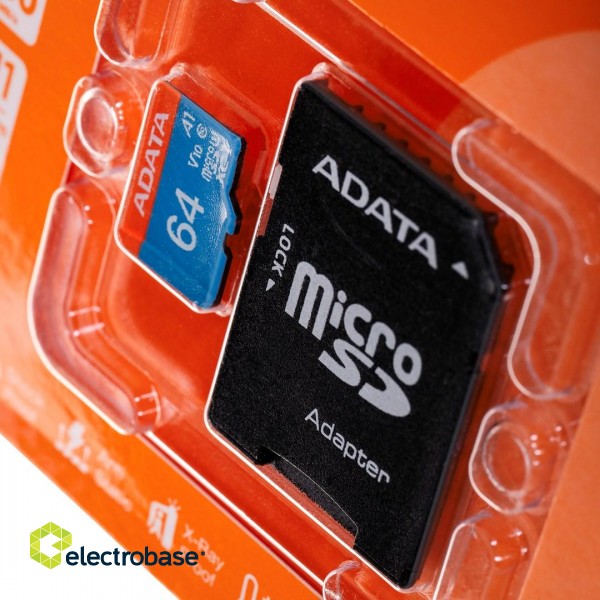 ADATA 64GB, microSDHC, Class 10 UHS-I paveikslėlis 3