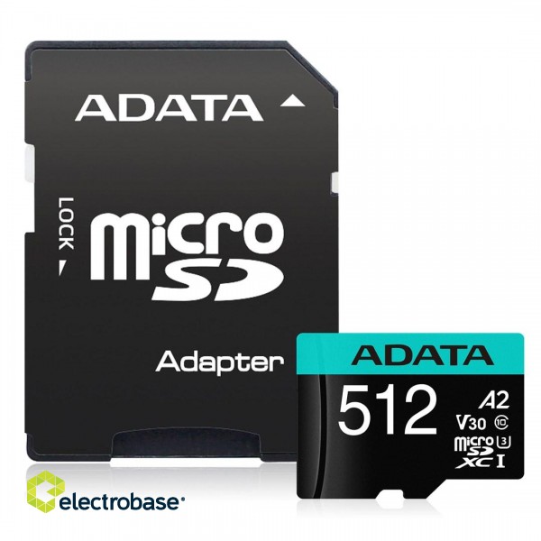 ADATA Premier Pro 512 GB MicroSDXC Class 10 paveikslėlis 2