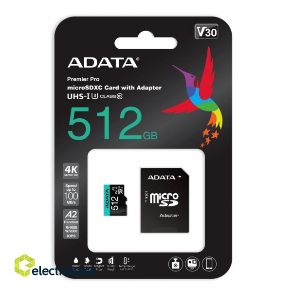 ADATA Premier Pro 512 GB MicroSDXC Class 10 фото 3