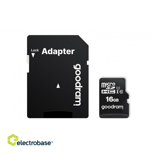 Goodram M1AA-0160R12 memory card 16 GB MicroSDHC Class 10 UHS-I paveikslėlis 1