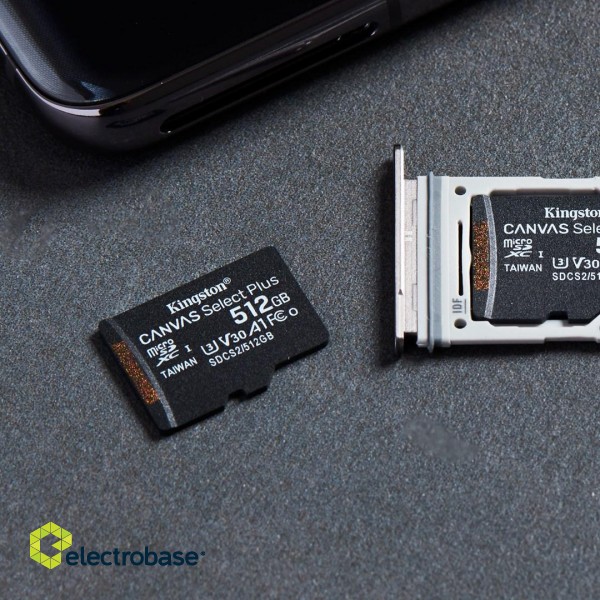 Kingston Technology 512GB micSDXC Canvas Select Plus 100R A1 C10 Card + ADP image 9