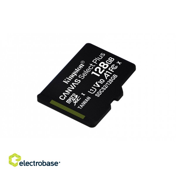 Kingston Technology 128GB micSDXC Canvas Select Plus 100R A1 C10 Card + ADP фото 4