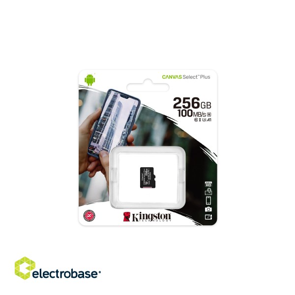 Kingston Technology 256GB micSDXC Canvas Select Plus 100R A1 C10 Card + ADP image 6