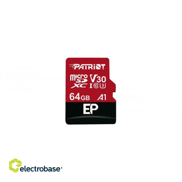 Patriot Memory PEF64GEP31MCX memory card 64 GB MicroSDXC Class 10 paveikslėlis 1
