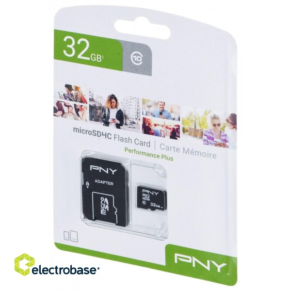 PNY Performance Plus 32 GB MicroSDHC Class 10 image 2