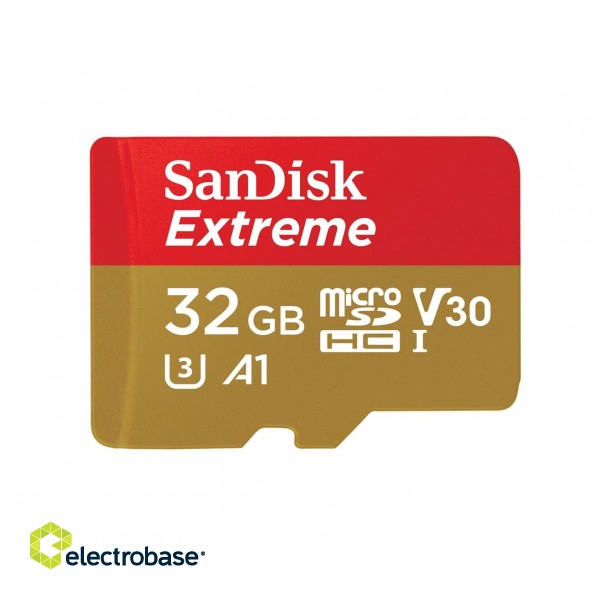 SanDisk Extreme 32 GB MicroSDHC UHS-I Class 10 paveikslėlis 2