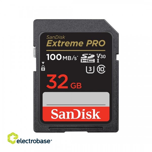 SanDisk Extreme PRO 32 GB SDHC UHS-I Class 10 paveikslėlis 3