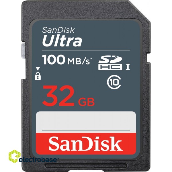 SanDisk Ultra 32GB SDHC Mem Card 100MB/s memory card UHS-I Class 10 image 1