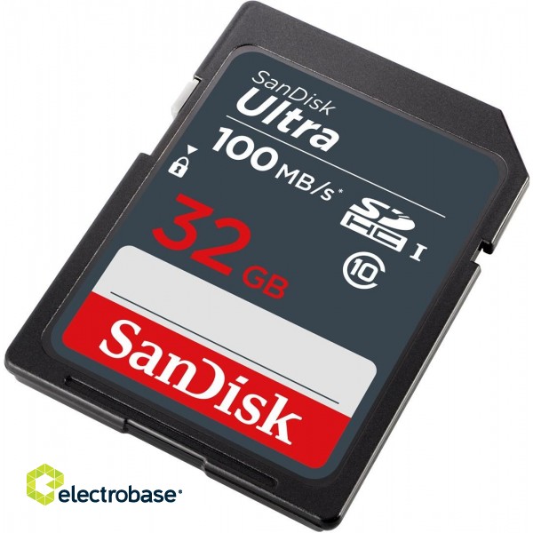 SanDisk Ultra 32GB SDHC Mem Card 100MB/s memory card UHS-I Class 10 image 2