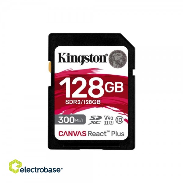 SD Card 128GB Kingston SDXC React+ 300