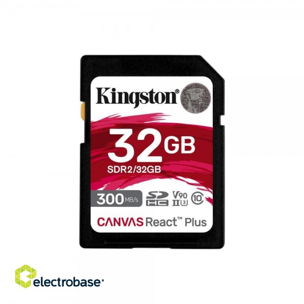 SD Card  32GB Kingston SDHC React+ 300