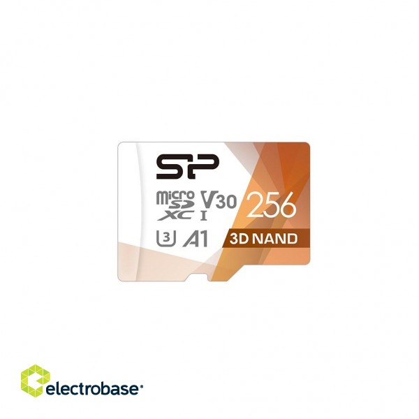 Silicon Power Superior Pro 256 GB MicroSDXC UHS-I Class 10 paveikslėlis 1