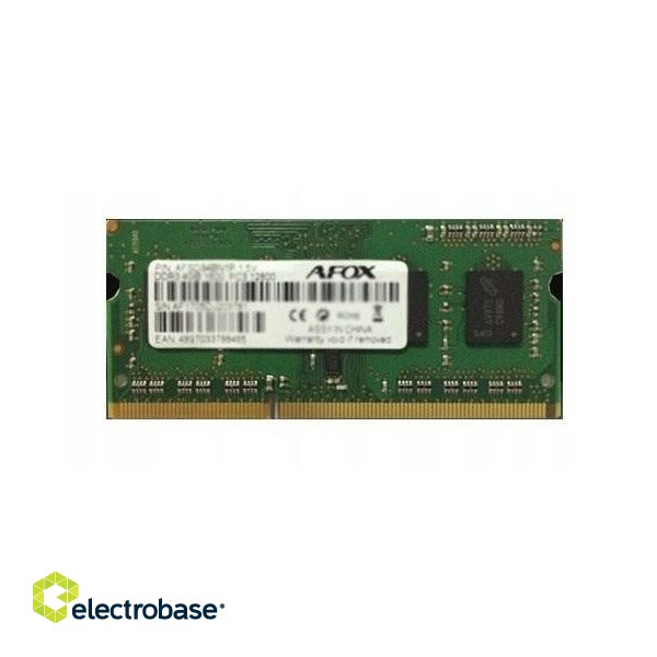 AFOX SO-DIMM DDR3 8GB memory module 1333 MHz фото 1