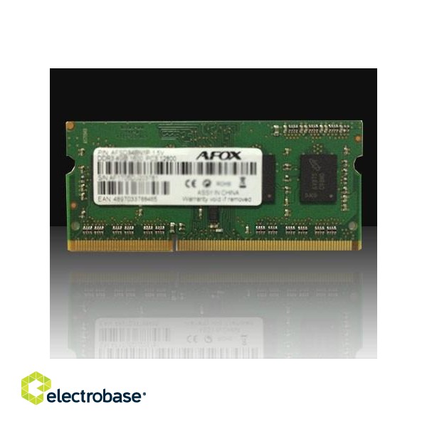 AFOX SO-DIMM DDR3 8GB memory module 1600 MHz LV 1,35V фото 2