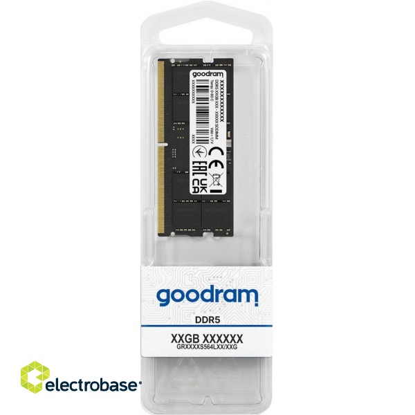 Goodram Pami?? do notebooka DDR5 SODIMM 32GB/4800 CL40 - 32 GB - SO-DIMM memory module 1 x 32 GB 48000 MHz image 1