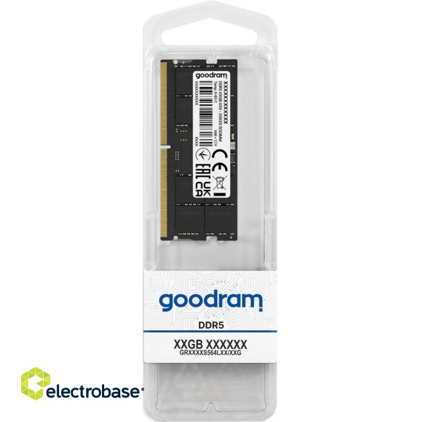 Goodram SO-DIMM 8 GB DDR5 4800 MHz CL40 memory module paveikslėlis 1