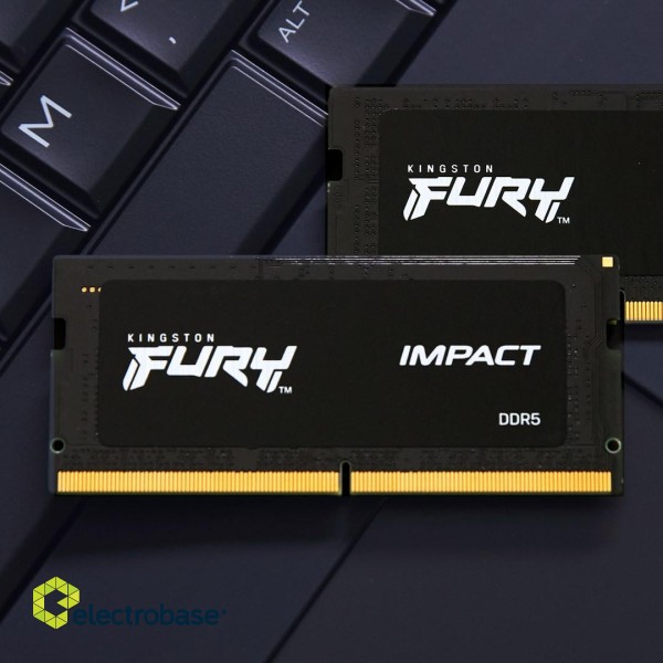 Kingston Technology FURY 64GB 4800MT/s DDR5 CL38 SODIMM (Kit of 2) Impact paveikslėlis 4