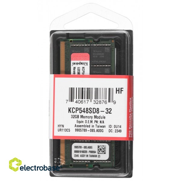Kingston Technology KCP548SD8-32 memory module 32 GB 1 x 32 GB DDR5 4800 MHz image 1