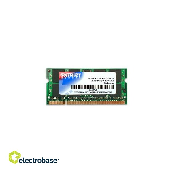 Patriot Memory DDR2 2GB CL5 PC2-6400 (800MHz) SODIMM memory module