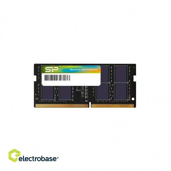 SILICON POWER DDR4 SODIMM RAM memory 3200 MHz CL22 16 GB (SP016GBSFU320X02) Black image 1