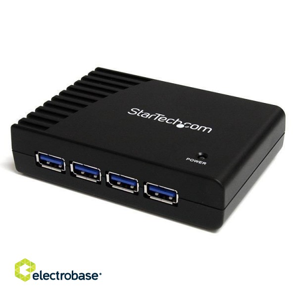 StarTech.com 4 Port Black SuperSpeed USB 3.0 Hub