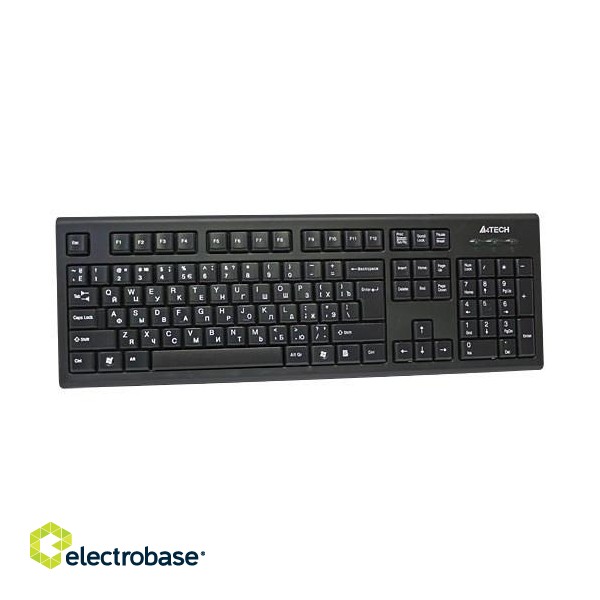 A4Tech KR-85 keyboard USB QWERTY US English Black image 1