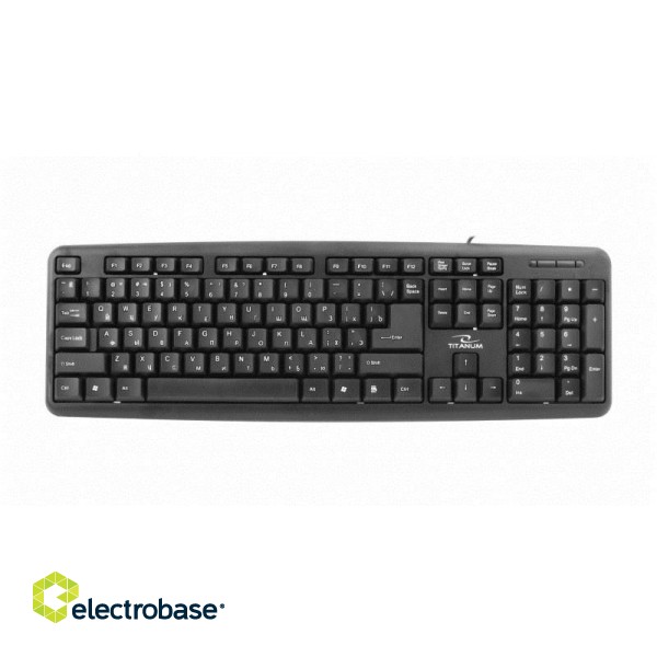 Esperanza TKR101 keyboard Office USB QWERTY English, Russian Black image 1